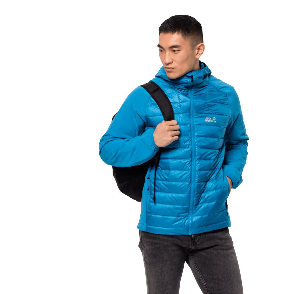 Jack Wolfskin JWP HYBRID Vestes Homme Bleu - MFVPXIA-09